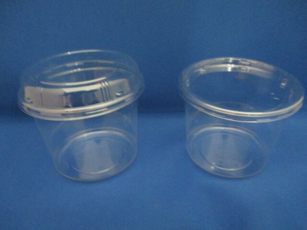 画像2: 飼育カップ430ml(凹凸ふた) 10個 (2)
